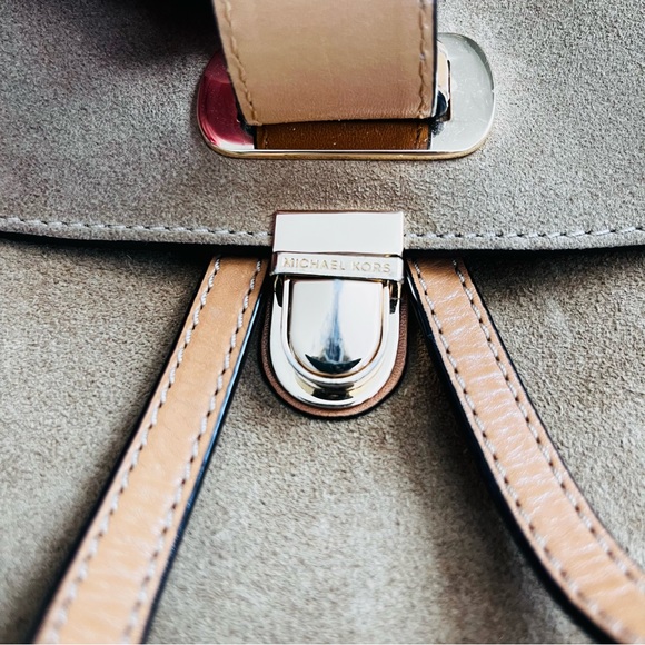Michael Kors Tan Suede Backpack - Picture 4 of 7